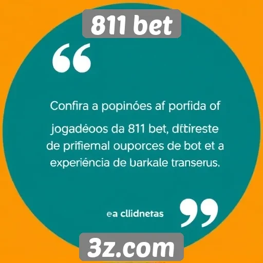 Opiniões de jogadores sobre o atendimento do 811 bet